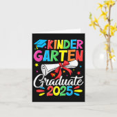 Kindergarten Abschluss Shirt 2025 Kindermädchen Karte (Gelbe Blume)