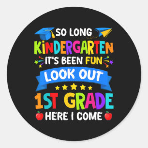 Kindergarten Abschluss Shirt 2025 Kindermädchen Runder Aufkleber