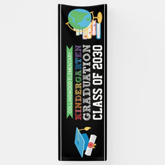 Kindergarten Abschluss-Zeremonie oder Party-Banner Banner (Vertikal)