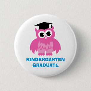 Kindergarten-Abschlussknöpfe mit niedlicher Button