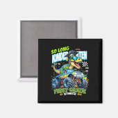 Kindergarten-Absolvent auf Wiedersehen Dinosaurier Magnet (Vorderseite/Rückseite)