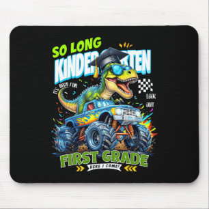 Kindergarten-Absolvent auf Wiedersehen Dinosaurier Mousepad