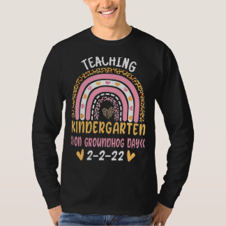 Kindergarten am Groundhog Day 22022 Spaß T-Shirt