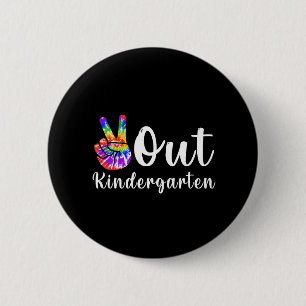 Kindergarten am letzten Tag des Abschlusses Button