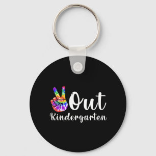 Kindergarten am letzten Tag des Abschlusses Schlüsselanhänger