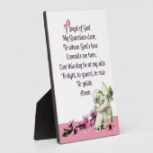 Kindergarten Angel Tabletop Plaque mit Easel Fotoplatte (Seite)