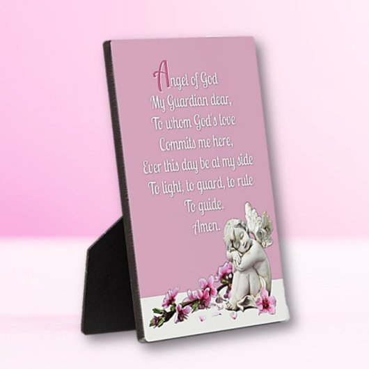Kindergarten Angel Tabletop Plaque mit Easel Fotoplatte
