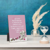 Kindergarten Angel Tabletop Plaque mit Easel Fotoplatte (Seite)
