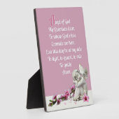 Kindergarten Angel Tabletop Plaque mit Easel Fotoplatte (Seite)