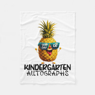 Kindergarten Autograph Abschluss Boy Girl Fleecedecke