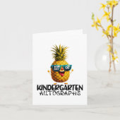 Kindergarten Autograph Abschluss Boy Girl Karte (Gelbe Blume)