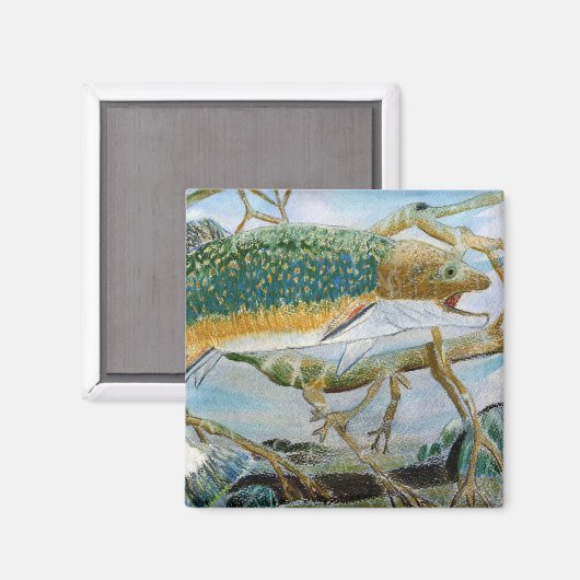 Kindergarten: Bachforelle Magnet (Vorderseite/Rückseite)