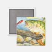 Kindergarten: Bass aus dem Largemouth Magnet (Vorderseite/Rückseite)