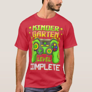 Kindergarten beendet Videospiel Senior Graduatio T-Shirt