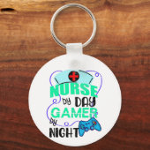 Kindergarten bei Day Gamer by Night, Funny Gaming Schlüsselanhänger (Vorderseite)