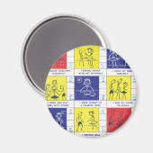 Kindergarten-Berichtskarte Magnet (Vorderseite/Rückseite)