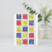 Kindergarten-Berichtskarte Postkarte (Stehend Vorderseite)