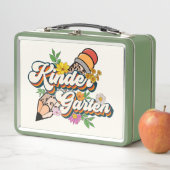 Kindergarten-Blume und Bleistift-Metalldose Metall Brotdose (Beispiel)