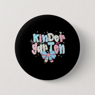 Kindergarten-Bogen Bleistift kariert Lustig Zurück Button