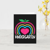 Kindergarten Boho Rainbow-Lehrerteam Kinder squa Karte (Gelbe Blume)