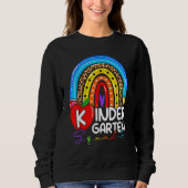 Kindergarten Boho Rainbow Teacher Team Kinder Squa Sweatshirt (Vorderseite)