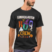 Kindergarten Boo Crew Lehrer Student Halloween T-Shirt (Vorderseite)