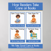 Kindergarten Book Care Teacher Anchor Chart Poster (Vorne)