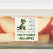 Kindergarten Boy Dinos Funny School Labels Etiketten (Befestigt)