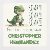 Kindergarten Boy Dinos Funny School Labels Etiketten (Design 1)