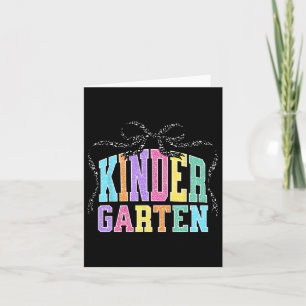 Kindergarten Coquette Schleife Zurück zur Schule L Karte