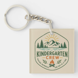 Kindergarten-Crew-Camp-Abzeichen Lehrer Anerkennun Schlüsselanhänger