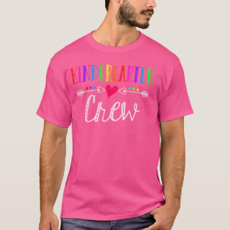 Kindergarten Crew Funny Kinder Teacher 1. Tag T-Shirt