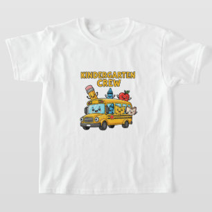 Kindergarten-Crew Niedlich zurück zum Schulbus T-Shirt