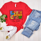 Kindergarten Crew Personalisiert Lehrer T-Shirt