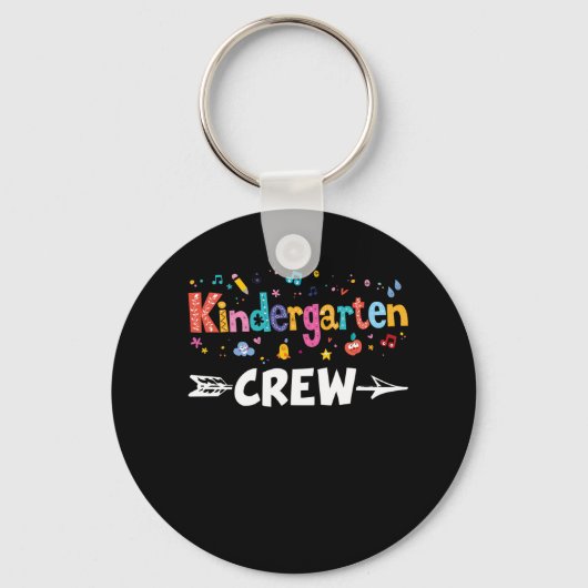 Kindergarten Crew Teacher Team Kinder Squad Schlüsselanhänger (Vorderseite)