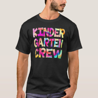 Kindergarten-Crew Tie Dye Zurück zur Schule Lehrer T-Shirt