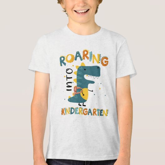 Kindergarten Dinosaur Back to School Shirt (Vorderseite)