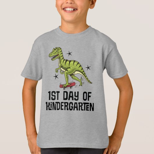 Kindergarten Dinosaurier T-Shirt (Vorderseite)