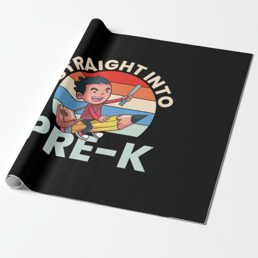 Kindergarten direkt in den Kindergarten Geschenkpapier (Ungerollt)