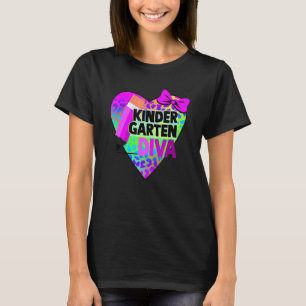 Kindergarten Diva Zurück zur Schule Lehrer Mädchen T-Shirt
