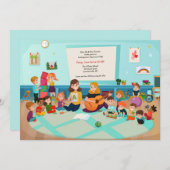 Kindergarten Einladung (Vorne/Hinten)