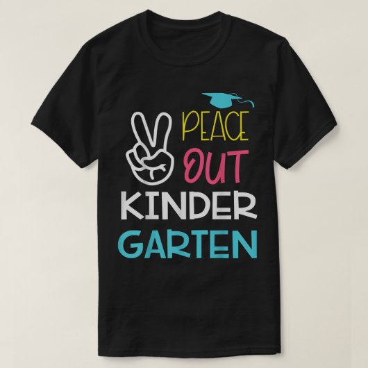 Kindergarten Einladung Peace Sunset Kids End T-Shirt (Design vorne)