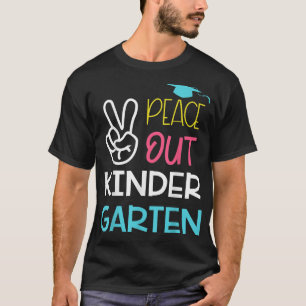 Kindergarten Einladung Peace Sunset Kids End  T-Shirt