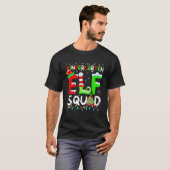 Kindergarten Elf Squad Light Funny Christmas Teach T-Shirt (Vorne ganz)