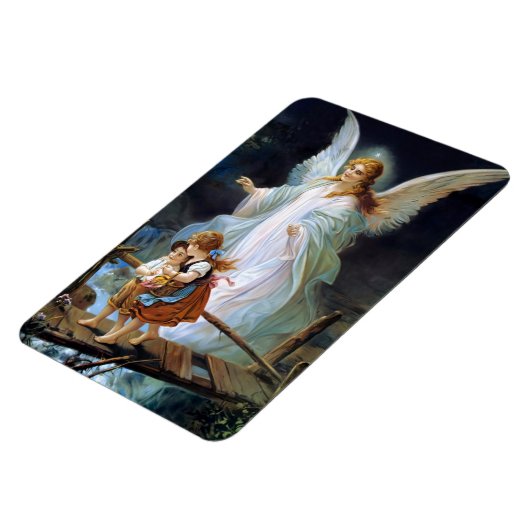 Kindergarten Engel mit weißen Flügeln Magnet (Linke Seite)