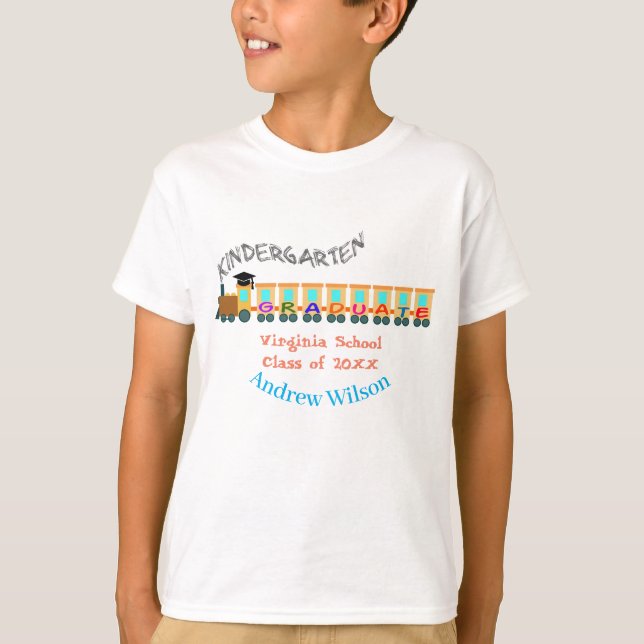 Kindergarten - farbenfrohe Ausbildung T-Shirt (Vorderseite)