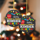 Kindergarten Farbiges Chalkboard Keepake Kinder Keramik Ornament