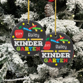 Kindergarten Farbiges Chalkboard Keepake Kinder Keramik Ornament