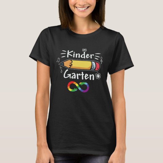 Kindergarten First Day Of School Autism Awareness T-Shirt (Vorderseite)