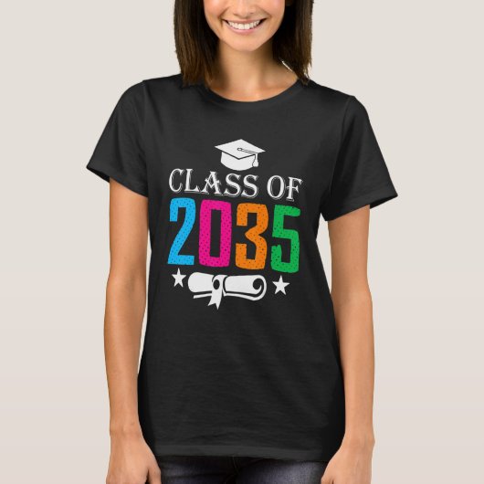 Kindergarten for Boys Class of 2035 Senior T-Shirt (Vorderseite)